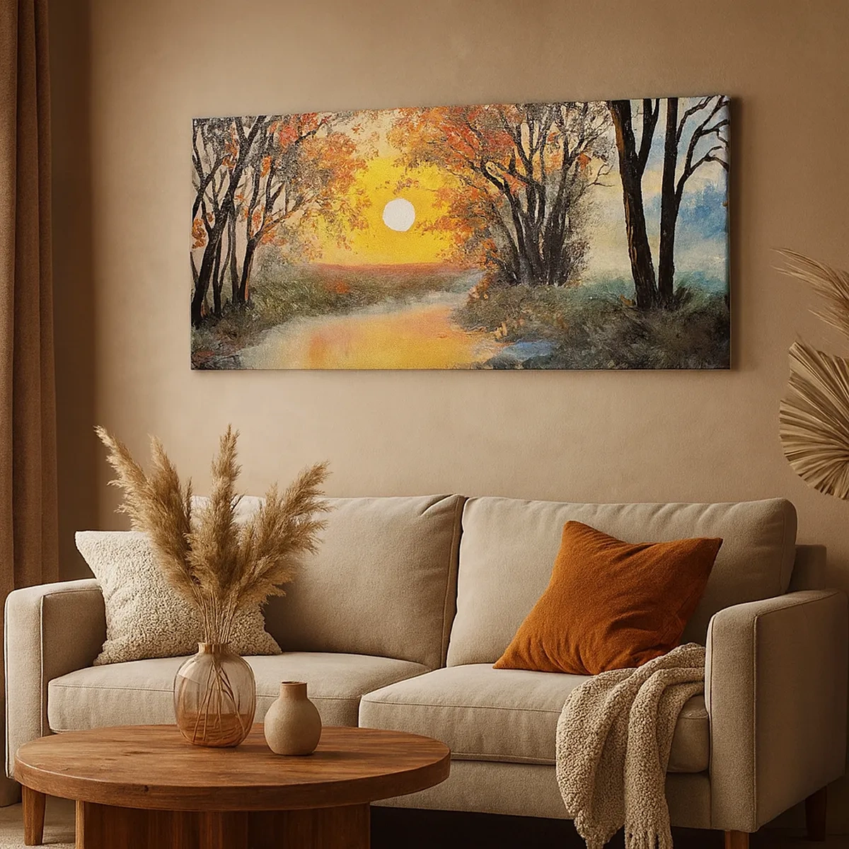 Bild auf Leinwand - Leinwandbild - Herbststimmung - 30x30 cm