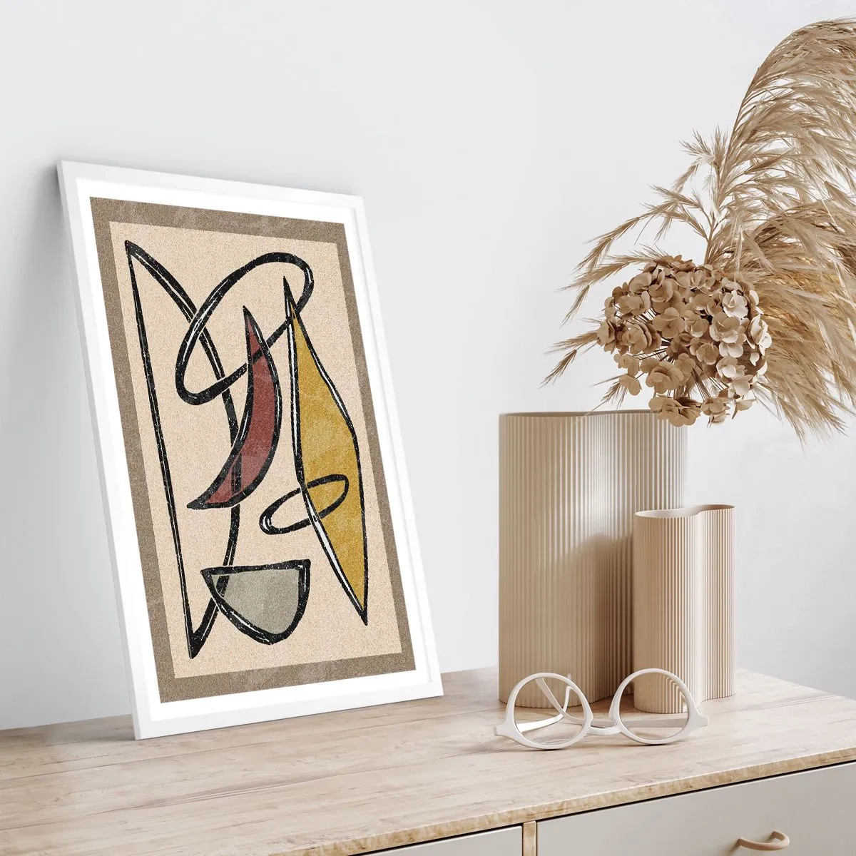 Poster in einem weißen Rahmen - Vertikale und Horizontale - 50x70 cm