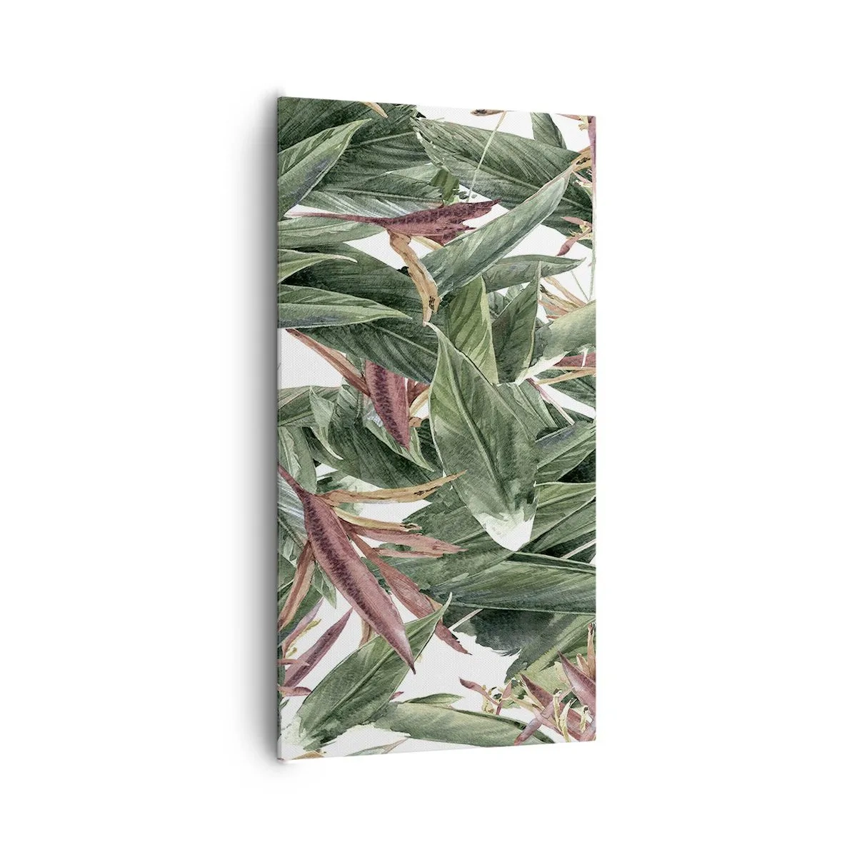 Bild auf Leinwand - Leinwandbild - Smaragd-lila Dickicht - 65x120 cm