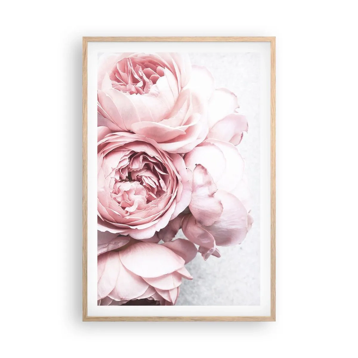 Poster in einem Rahmen aus heller Eiche - Für Romantiker - 61x91 cm