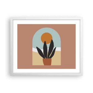 Poster in einem weißen Rahmen - Kleine Freuden - 50x40 cm