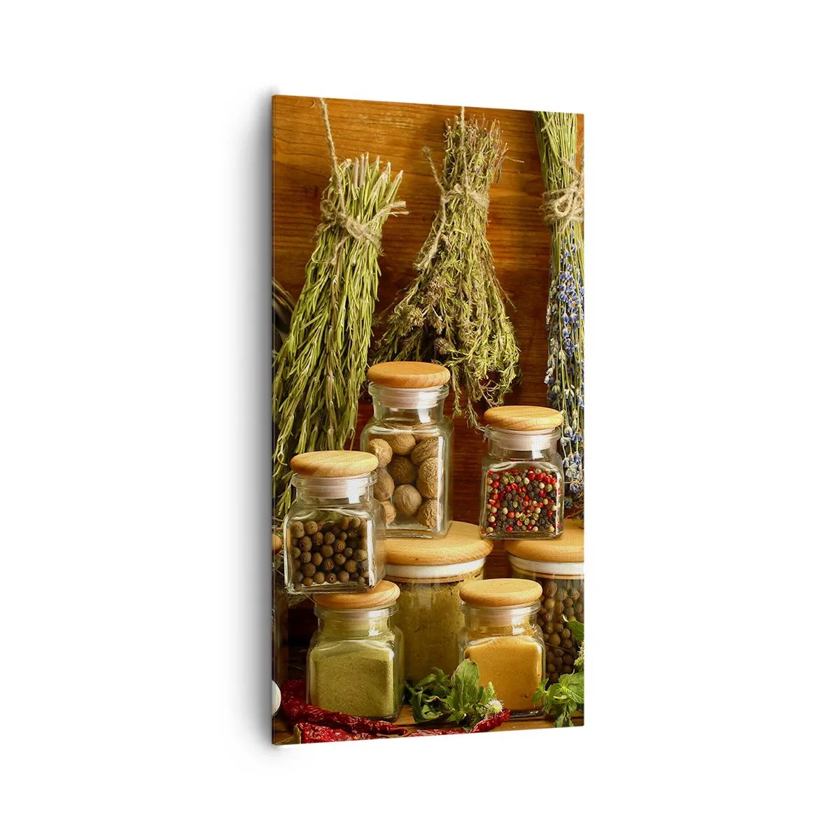 Bild auf Leinwand - Leinwandbild - Küchenzauber - 65x120 cm