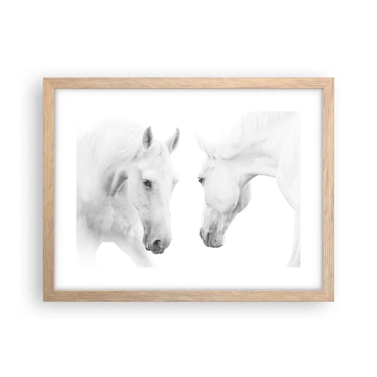 Poster in einem Rahmen aus heller Eiche - Ist das Freundschaft...? - 40x30 cm