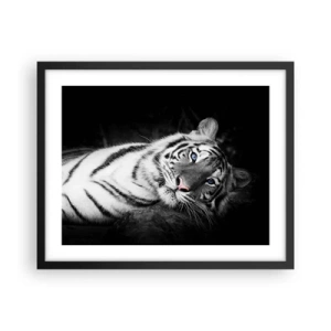 Poster in einem schwarzem Rahmen - Wildnis und Frieden - 50x40 cm