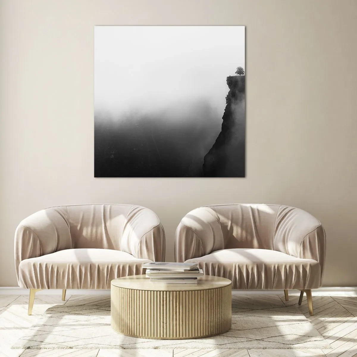 Glasbild - Bild auf glas - Am Rande der Welt - 60x60 cm