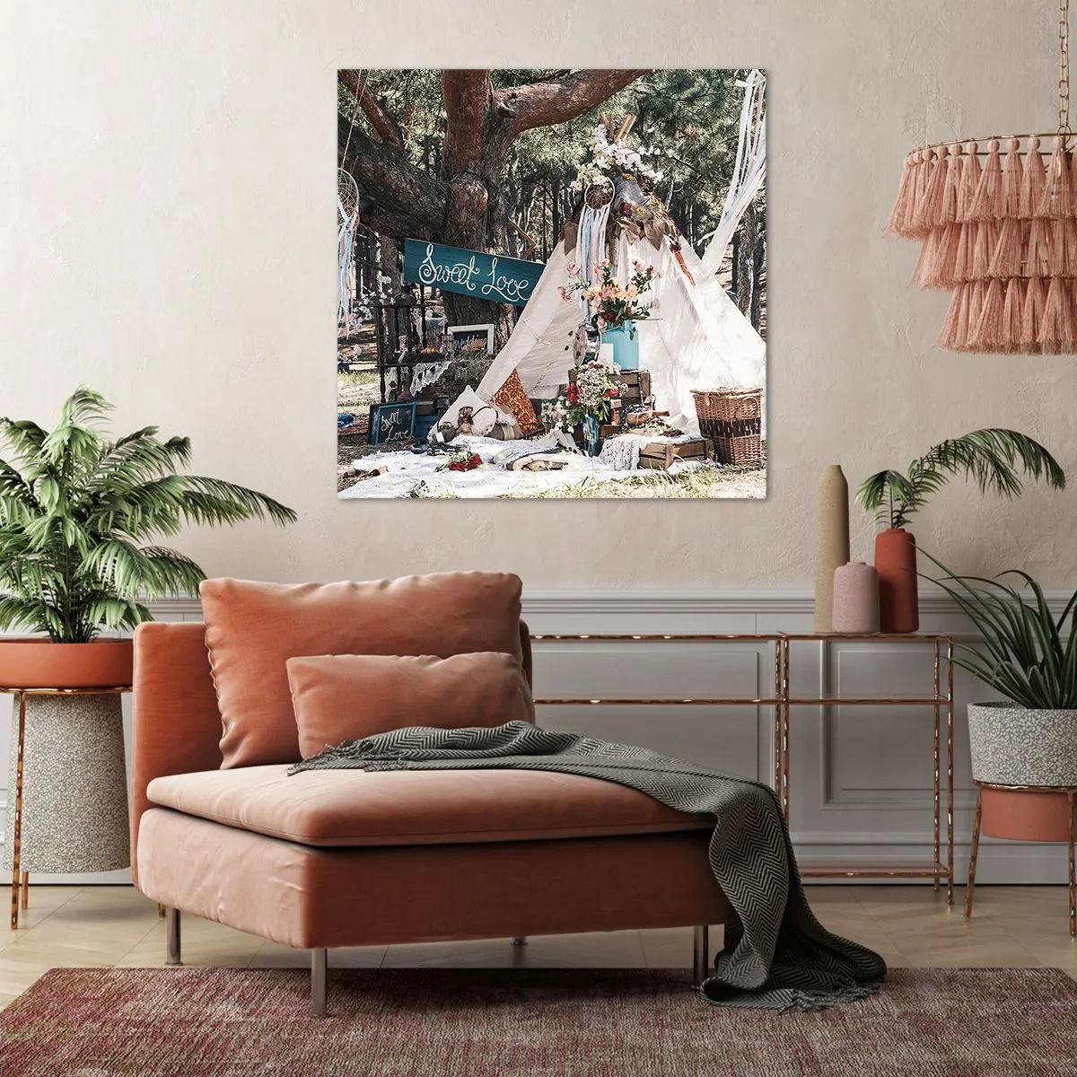 Bild auf Leinwand - Leinwandbild - Liebe machen ... - 70x70 cm
