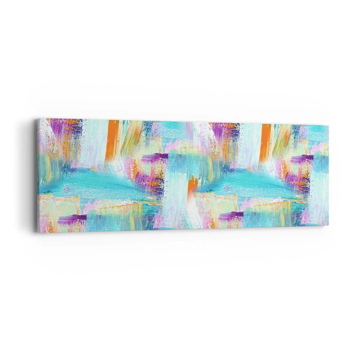 Bild auf Leinwand - Leinwandbild - Fröhlicher Labyrinth-Liner - 90x30 cm