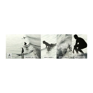 Fototapeten Muster Selbstklebend Deluxe Sticker - Gegen die Welle - Surfen, Sport, Ozean - 100x30 cm