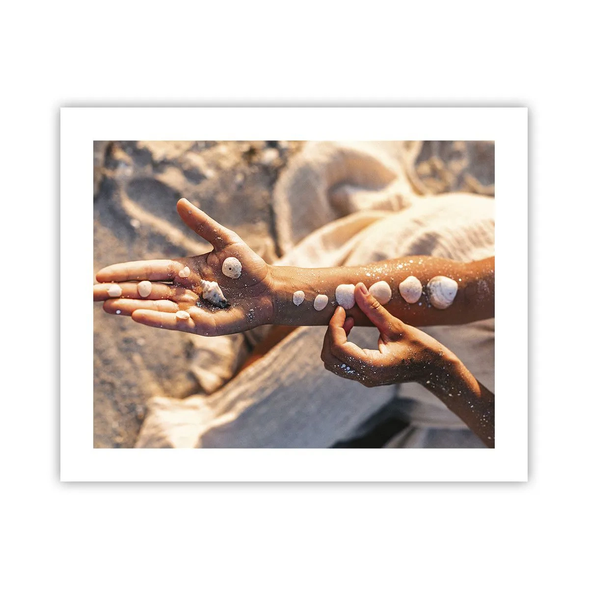 Poster - Schönheit an Ihren Fingerspitzen - 50x40 cm