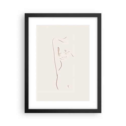 Poster in einem schwarzem Rahmen - Die Form des Verlangens - 30x40 cm