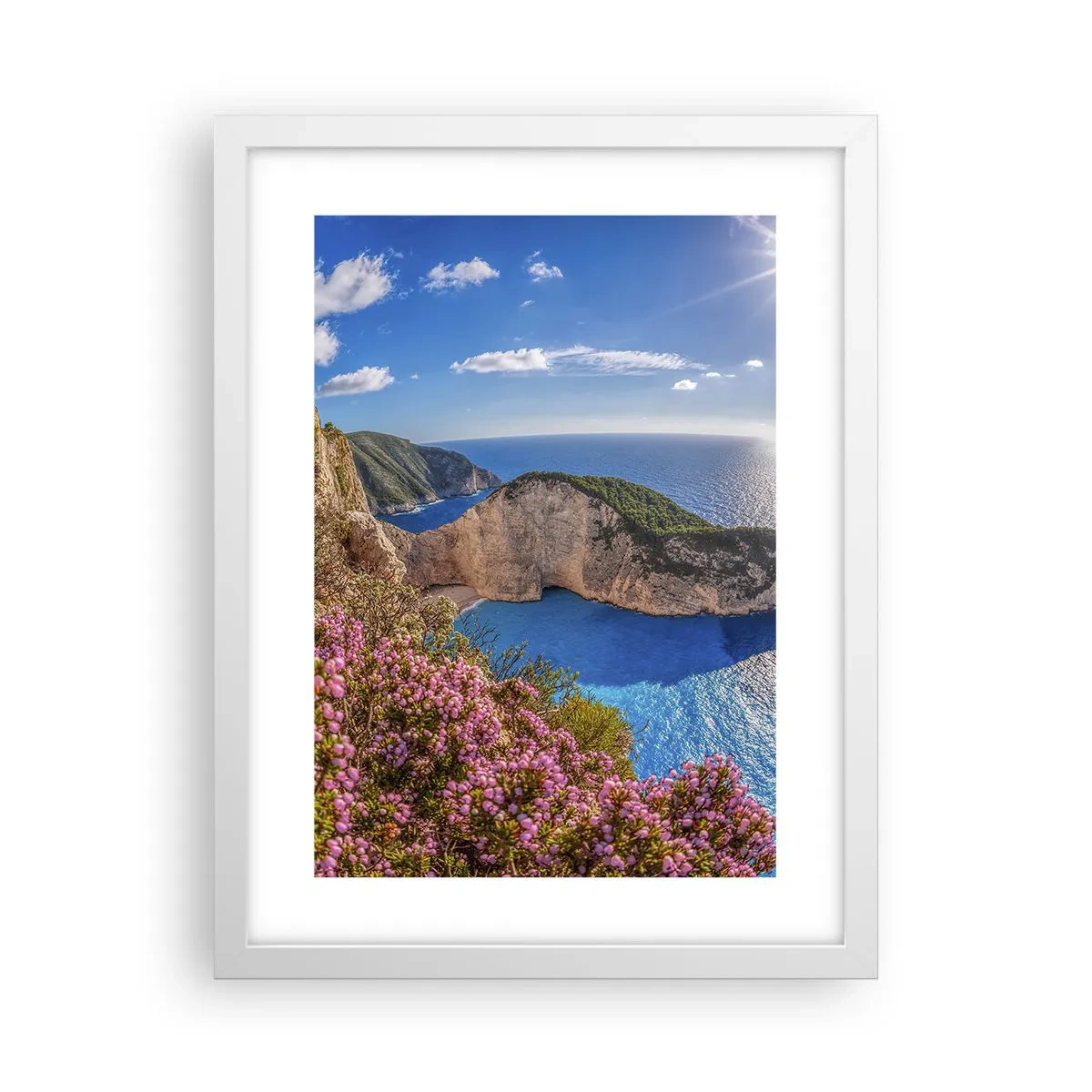 Poster in einem weißen Rahmen - Mein toller Griechenlandurlaub - 30x40 cm