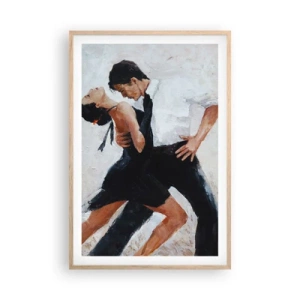 Poster in einem Rahmen aus heller Eiche - Tango meiner Träume und Träume - 61x91 cm