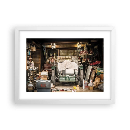 Poster in einem weißen Rahmen - Zurück in die Vergangenheit - 40x30 cm