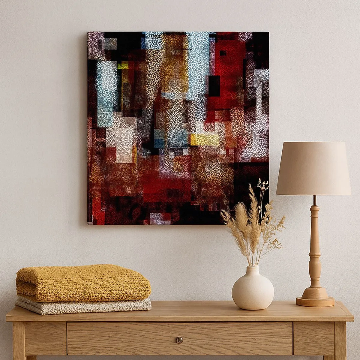 Bild auf Leinwand - Leinwandbild - Verwirrung mit Verwirrung - 30x30 cm