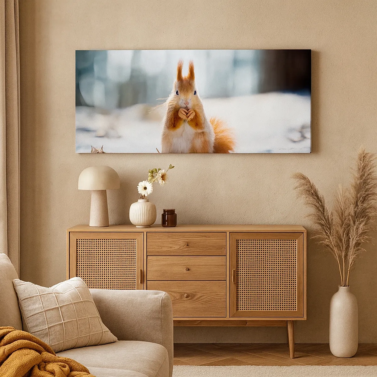 Bild auf Leinwand - Leinwandbild - Wo schaust du hin? - 30x30 cm