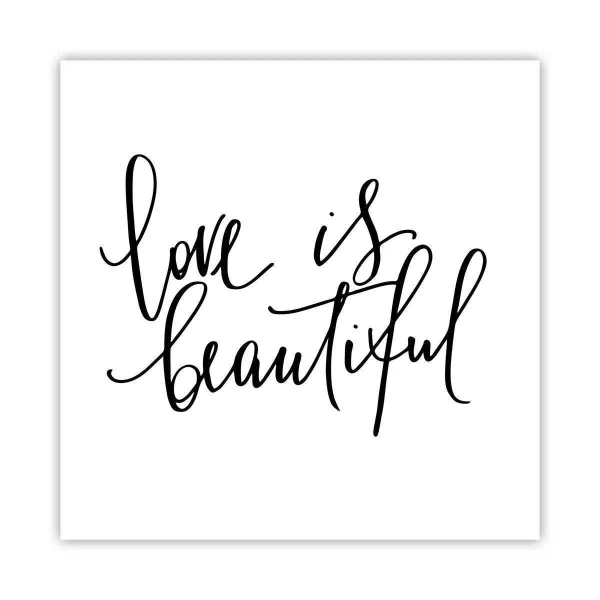 Poster - Lies und wiederhol - 60x60 cm