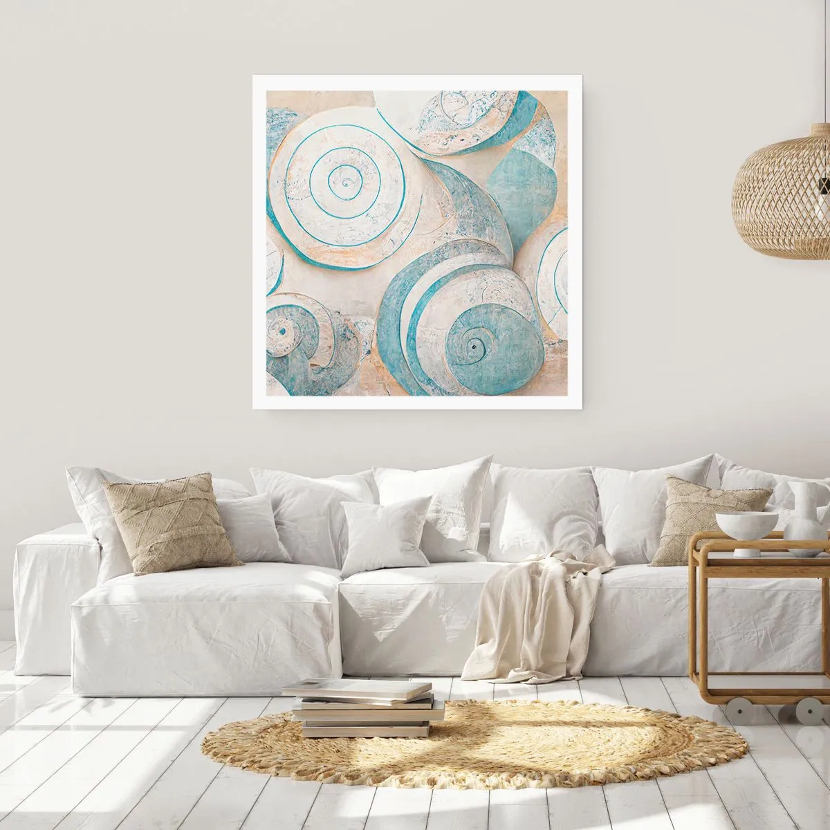 Poster - Was verbirgt sich in der Muschel? - 40x40 cm