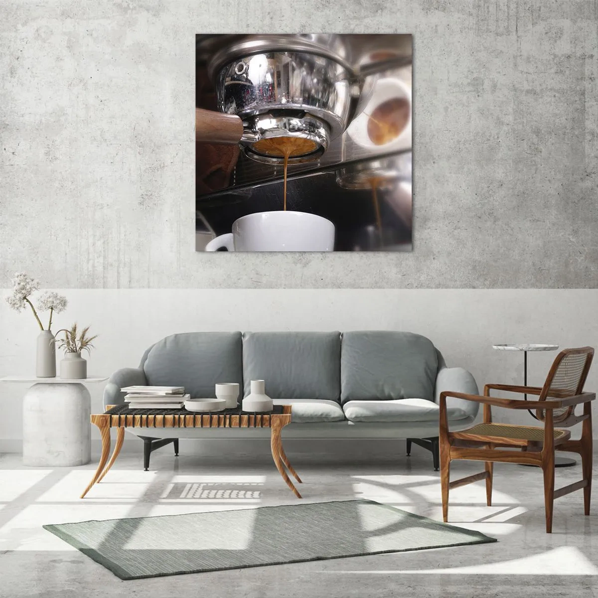 Glasbild - Bild auf glas - Gute Zeit des Tages - 70x70 cm