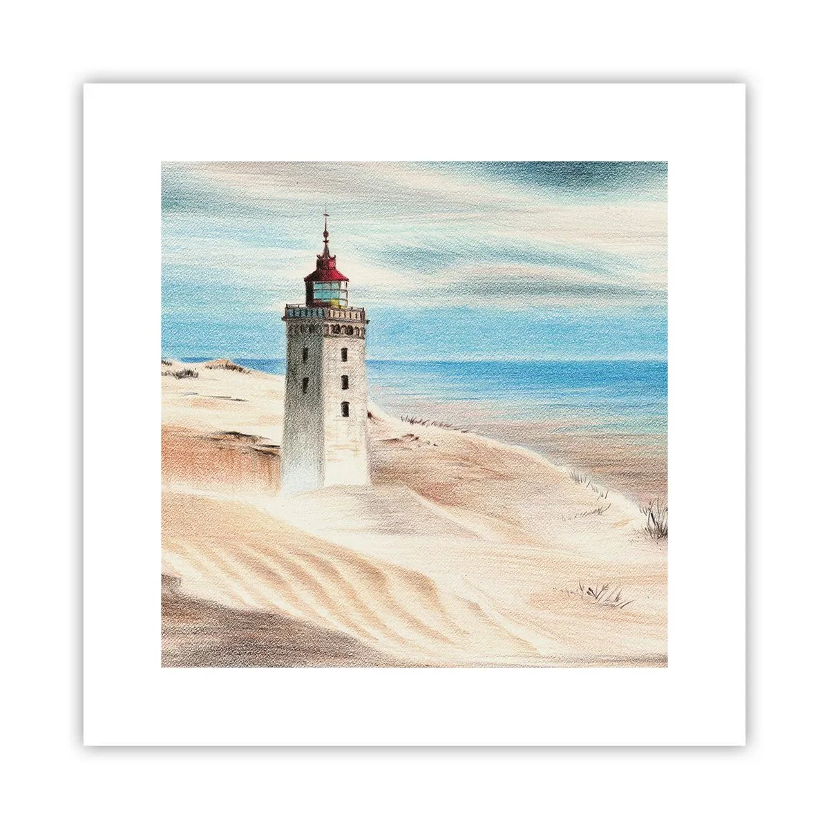 Poster - Immer aufs Meer starrend - 30x30 cm