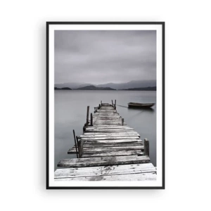 Poster in einem schwarzem Rahmen - Du kannst morgen gehen - 70x100 cm