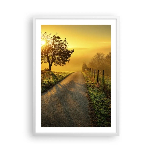 Poster in einem weißen Rahmen - Honig-Nachmittag - 50x70 cm