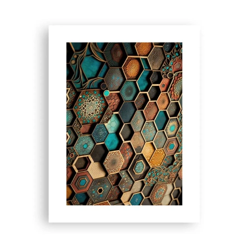 Poster - Arabische Ornamente – Variation - 30x40 cm