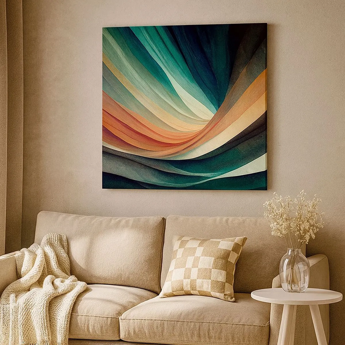 Bild auf Leinwand - Leinwandbild - Aus Farben gewebt - 30x30 cm