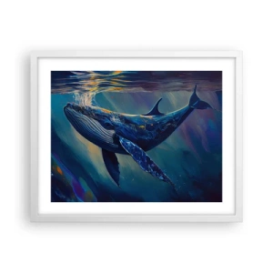 Poster in einem weißen Rahmen - Willkommen in meiner Welt - 50x40 cm