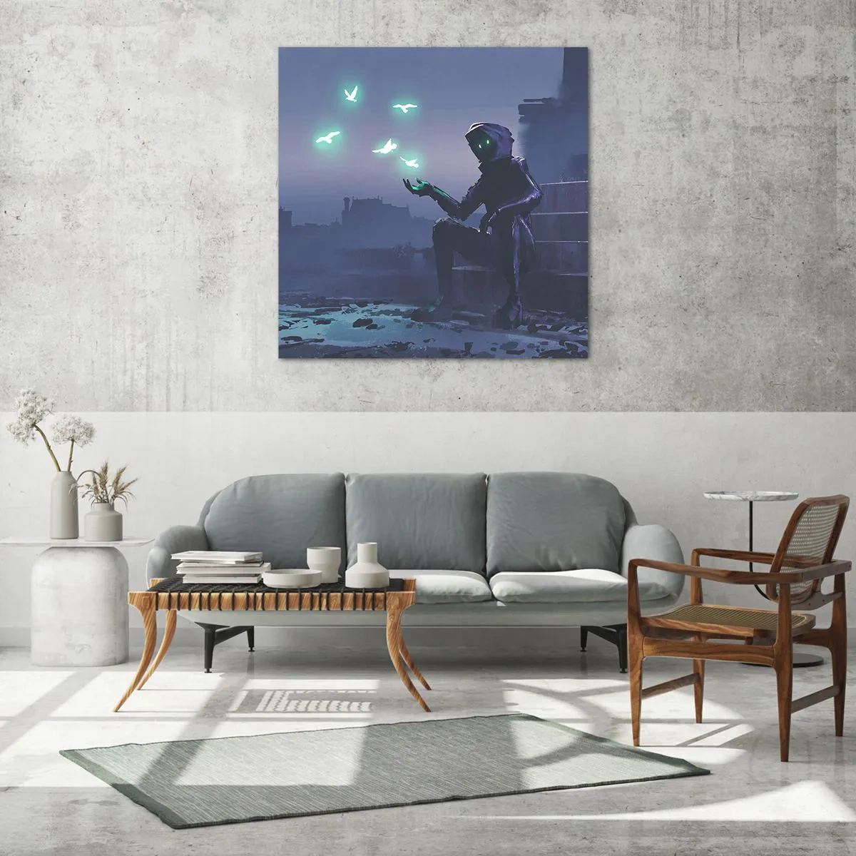 Glasbild - Bild auf glas - Das Leben wird zurückkommen - 50x50 cm