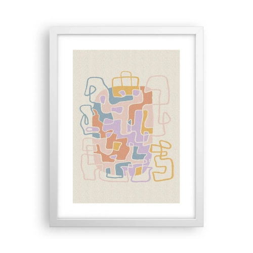 Poster in einem weißen Rahmen - Labyrinth – ein freudiges Abenteuer - 30x40 cm