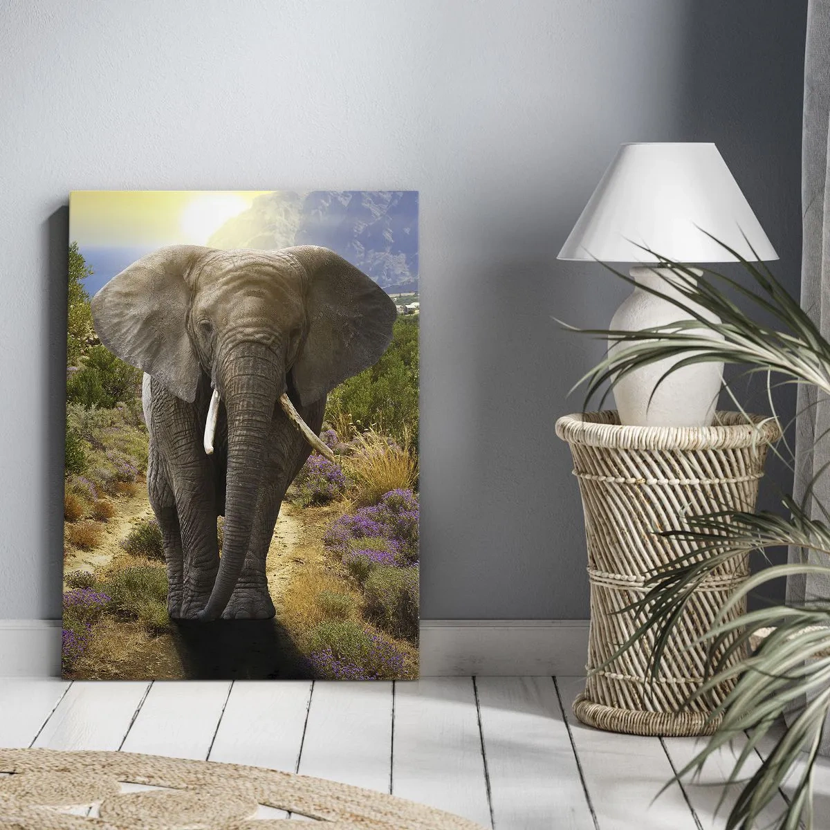 Bild auf Leinwand - Leinwandbild - So sah Eden aus - 65x120 cm