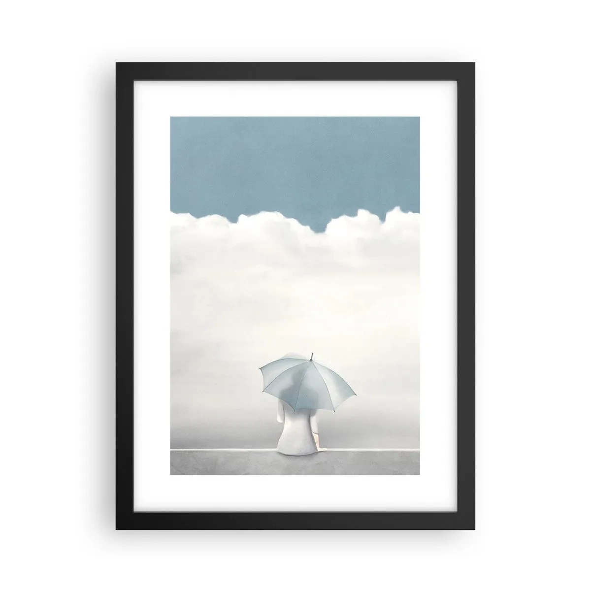 Poster in einem schwarzem Rahmen - Am Rande der Realität und Träume - 30x40 cm