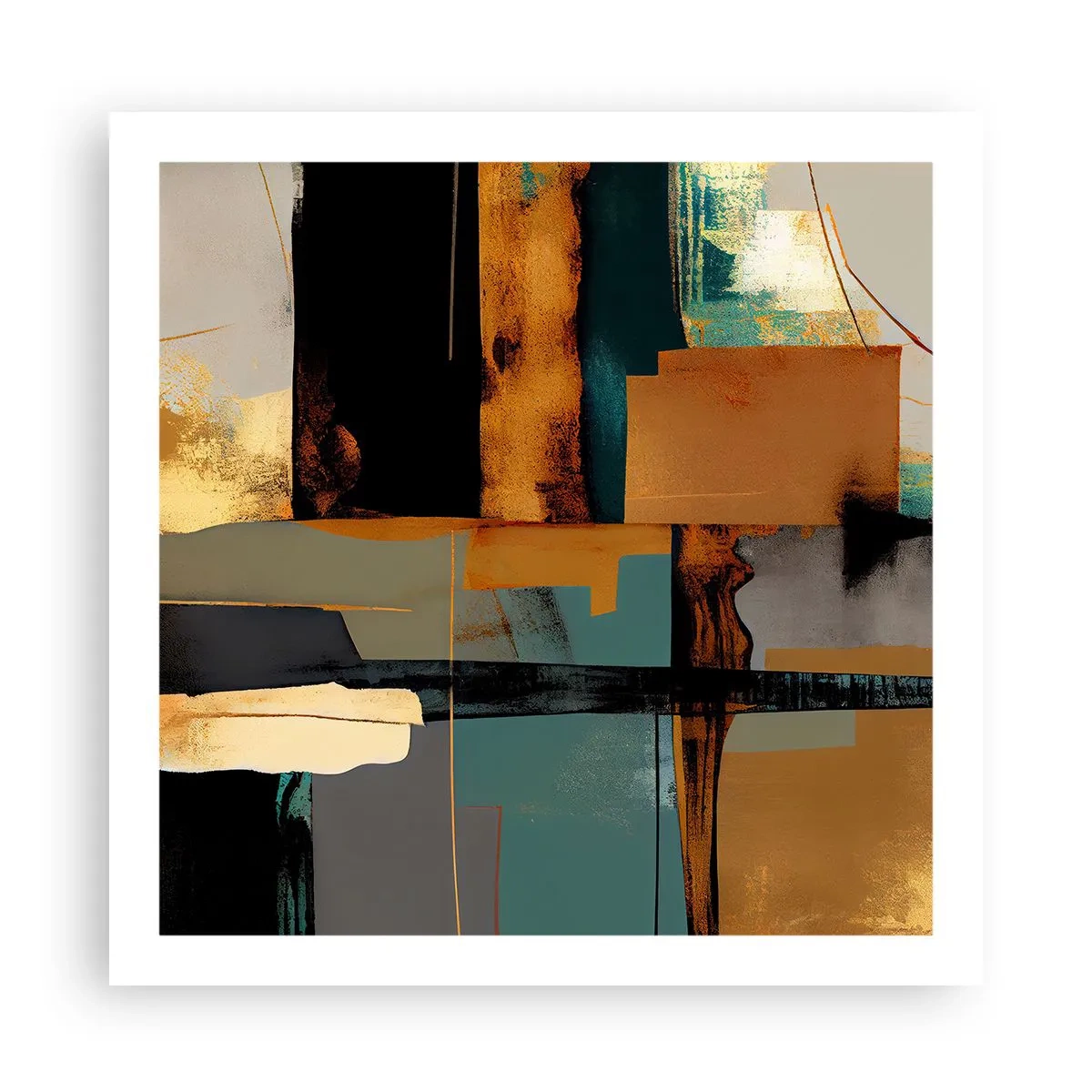 Poster - Abstraktion – Licht und Schatten - 60x60 cm