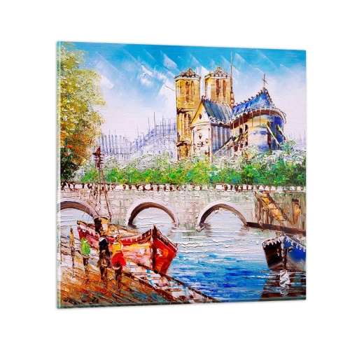 Glasbild - Bild auf glas - Ihre Zeit vergeht nie - 70x70 cm