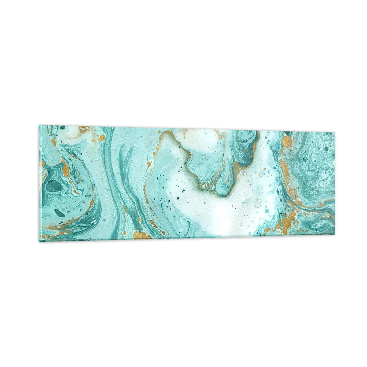 Glasbild - Bild auf glas - Unter der großen Welle der Edo-Ära - 90x30 cm
