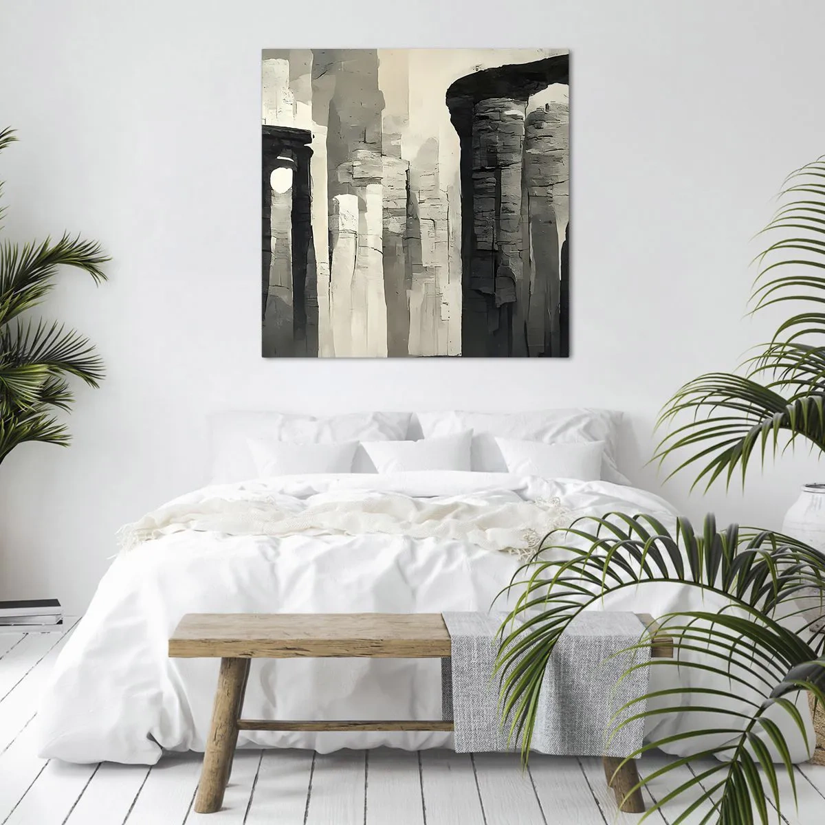 Bild auf Leinwand - Leinwandbild - Majestät der Antike - 60x60 cm