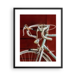 Poster in einem schwarzem Rahmen - Geschaffen um zu siegen - 40x50 cm