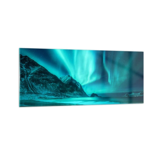 Glasbild - Bild auf glas - Wunder des Nordens - 100x40 cm