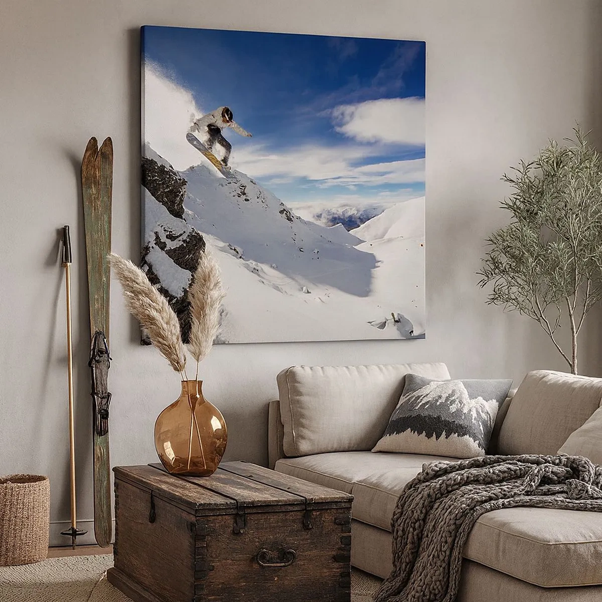 Bild auf Leinwand - Leinwandbild - Freiheit ohne Grenzen - 30x30 cm