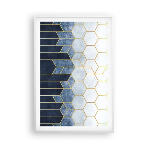 Poster in einem weißen Rahmen - Komposition im synkopischen Rhythmus - 61x91 cm