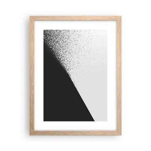 Poster in einem Rahmen aus heller Eiche - Immer schneller, immer mehr - 30x40 cm