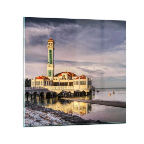 Glasbild - Bild auf glas - Tempel der Natur - 70x70 cm