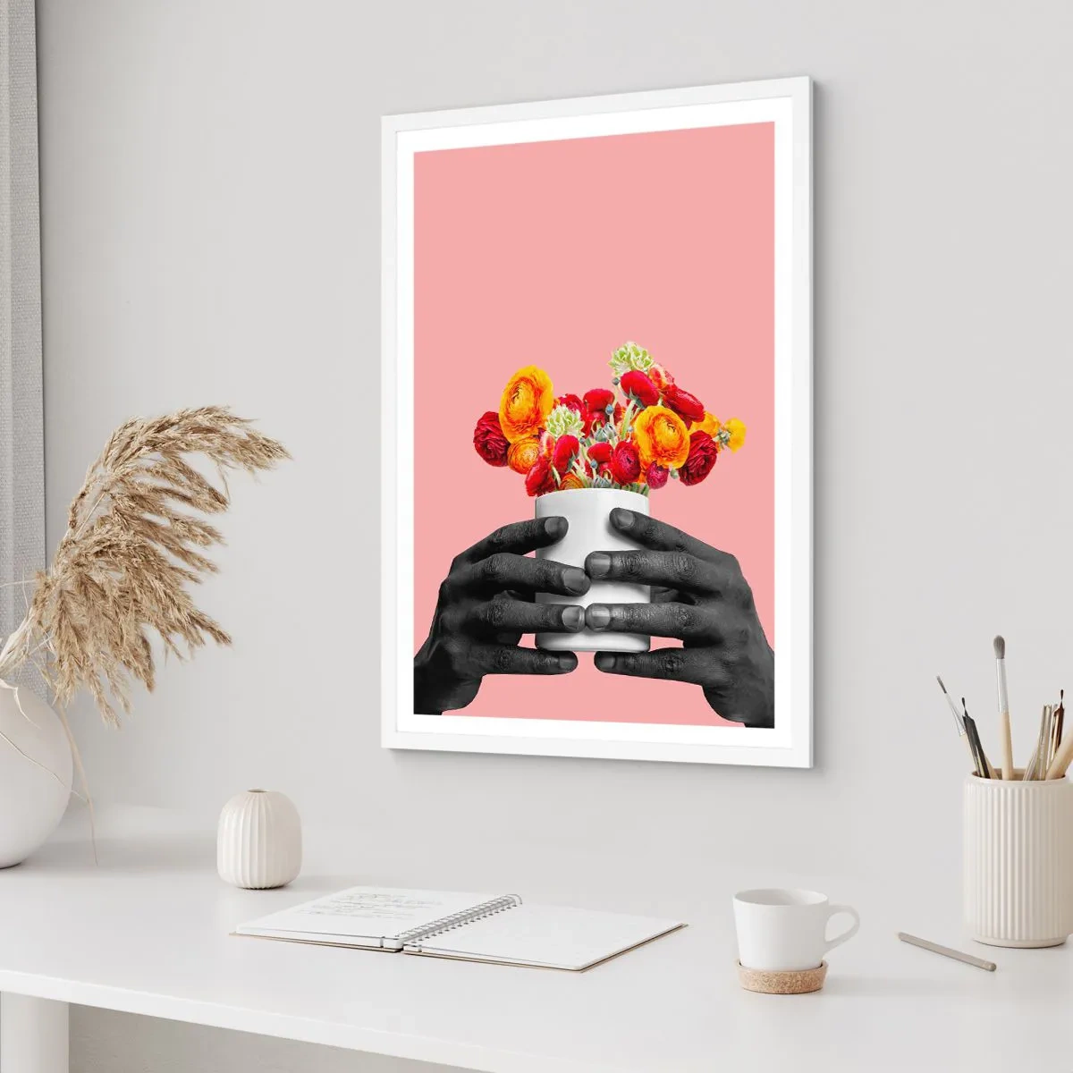 Poster in einem weißen Rahmen - Die Apotheose des Lebens - 70x100 cm