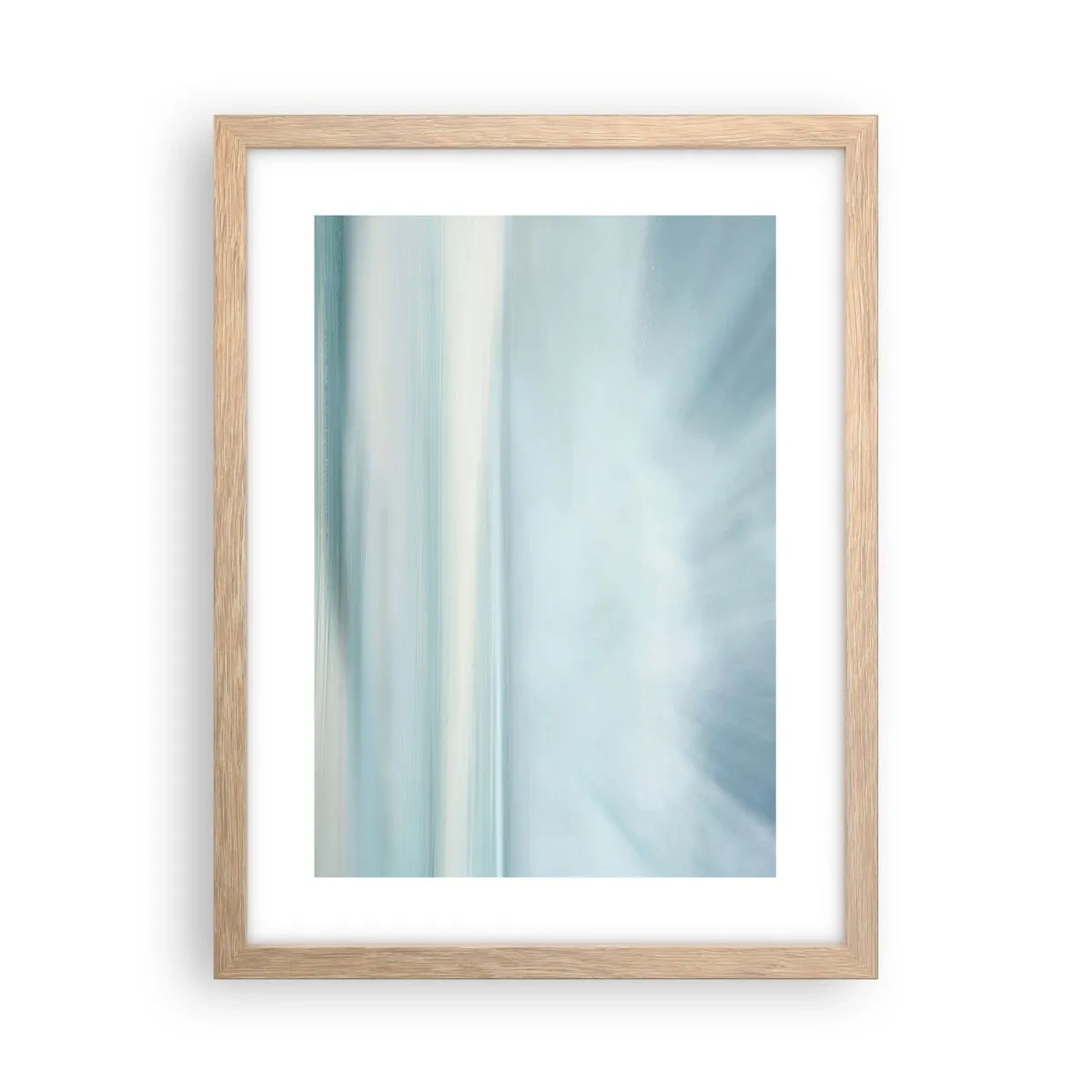 Poster in einem Rahmen aus heller Eiche - Frieden bis zum Horizont - 30x40 cm