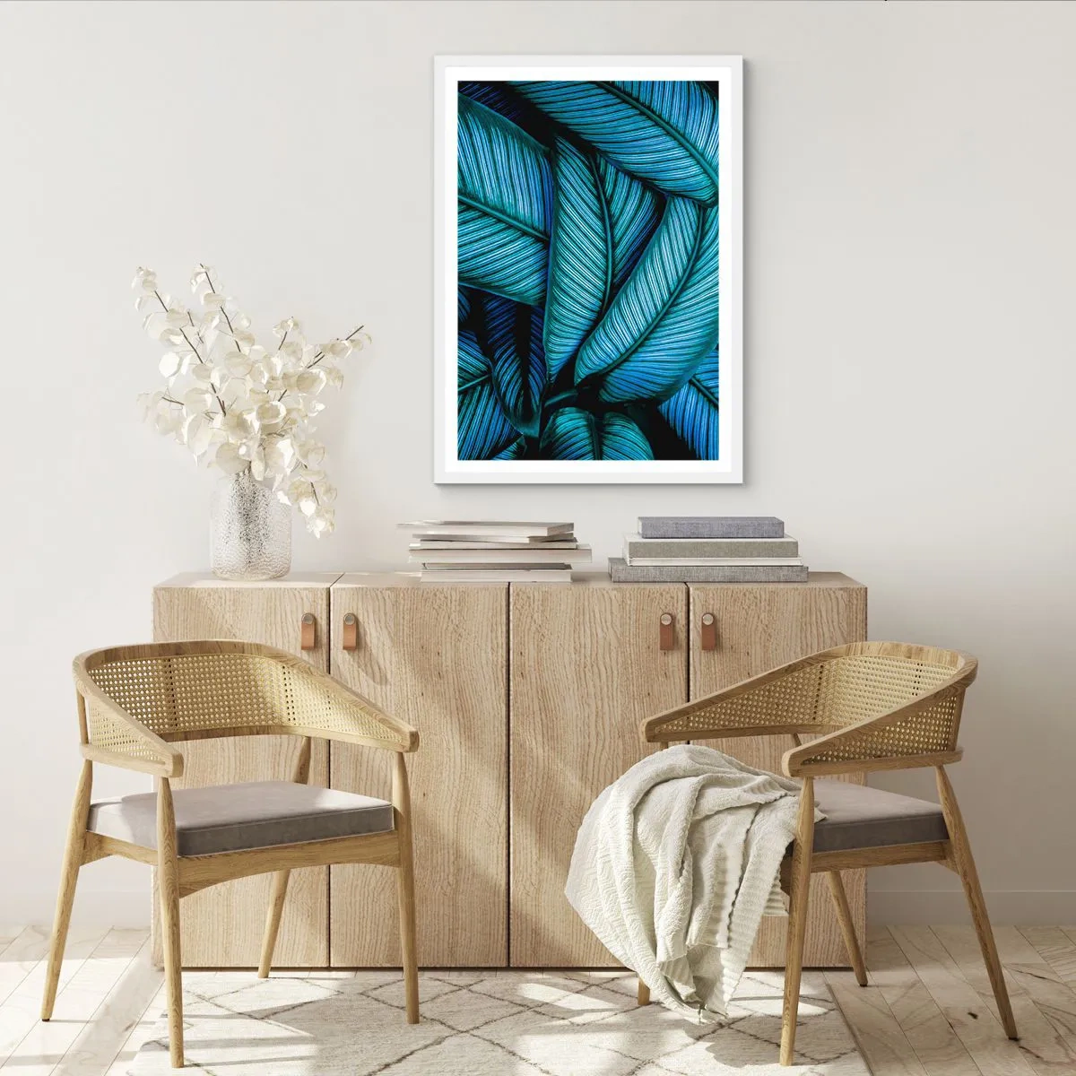 Poster in einem weißen Rahmen - Lebenslinien - 40x50 cm