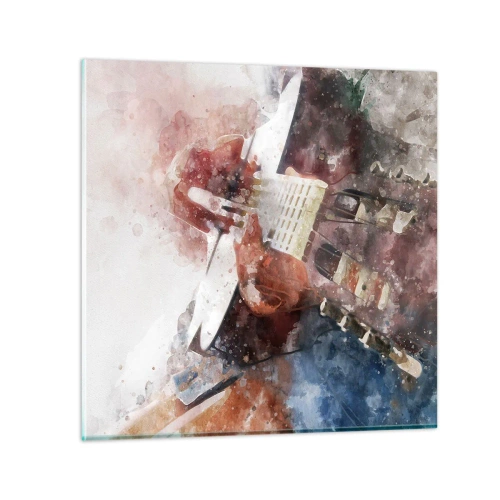 Glasbild - Bild auf glas - Und was halten Sie davon? - 30x30 cm