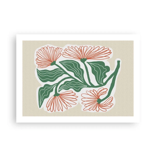 Poster - Im Folkstil und modern - 70x50 cm