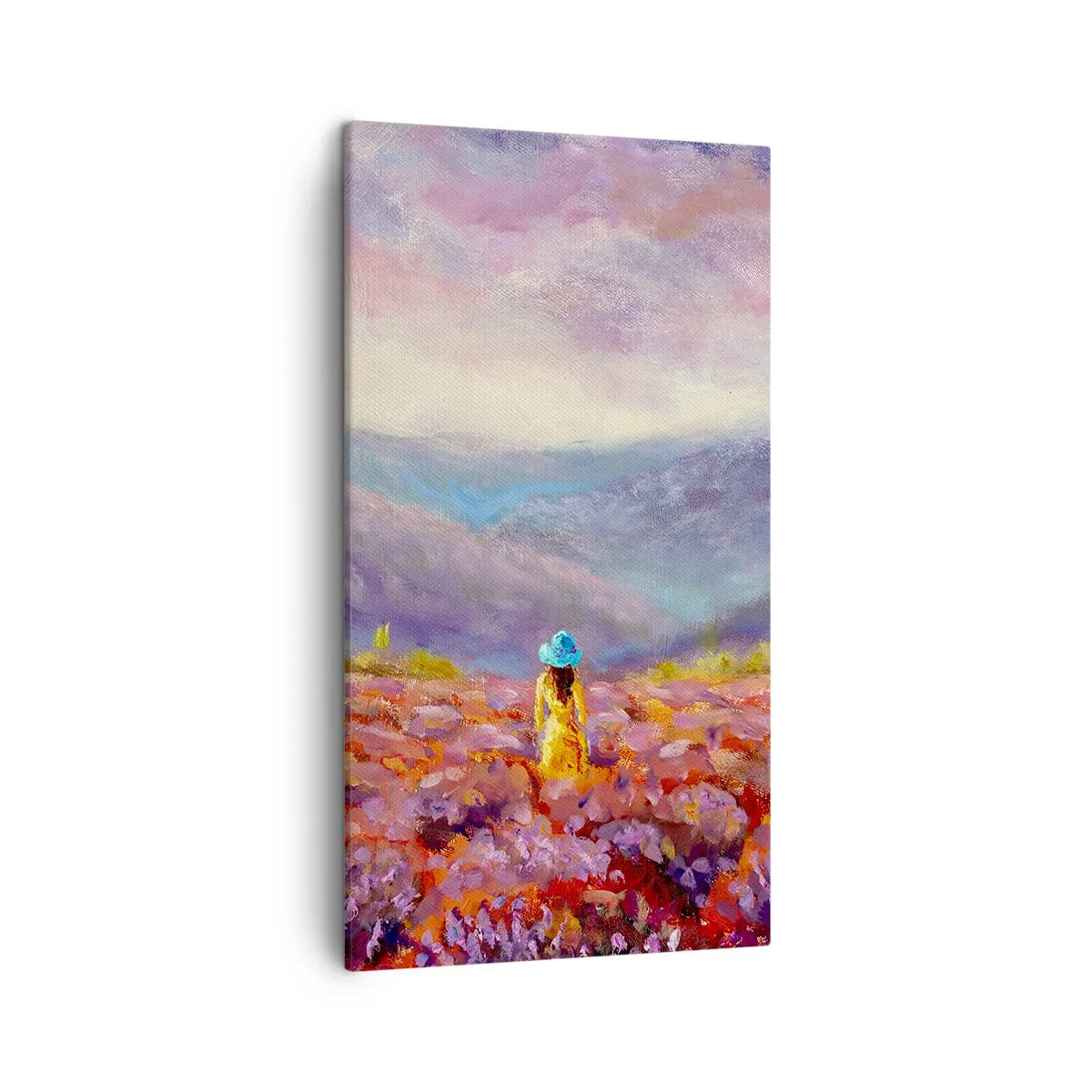 Bild auf Leinwand - Leinwandbild - In einer Lavendelwelt - 45x80 cm
