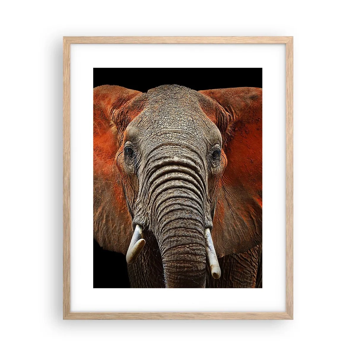 Poster in einem Rahmen aus heller Eiche - Ich bin wild und du? - 40x50 cm