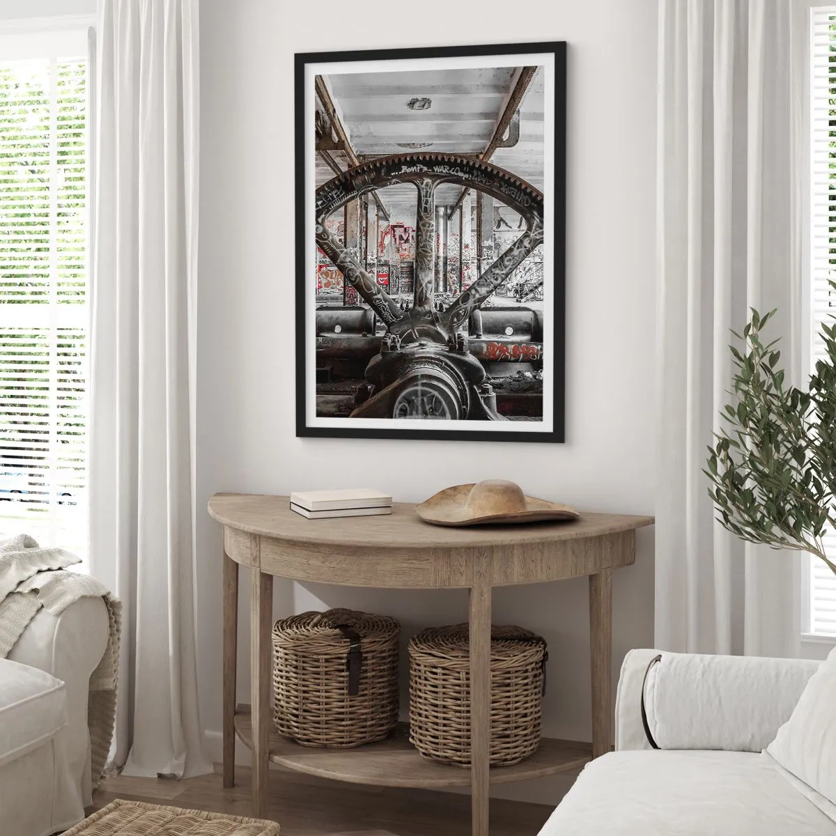 Poster in einem schwarzem Rahmen - Das geheime Leben der Fabrik - 40x50 cm